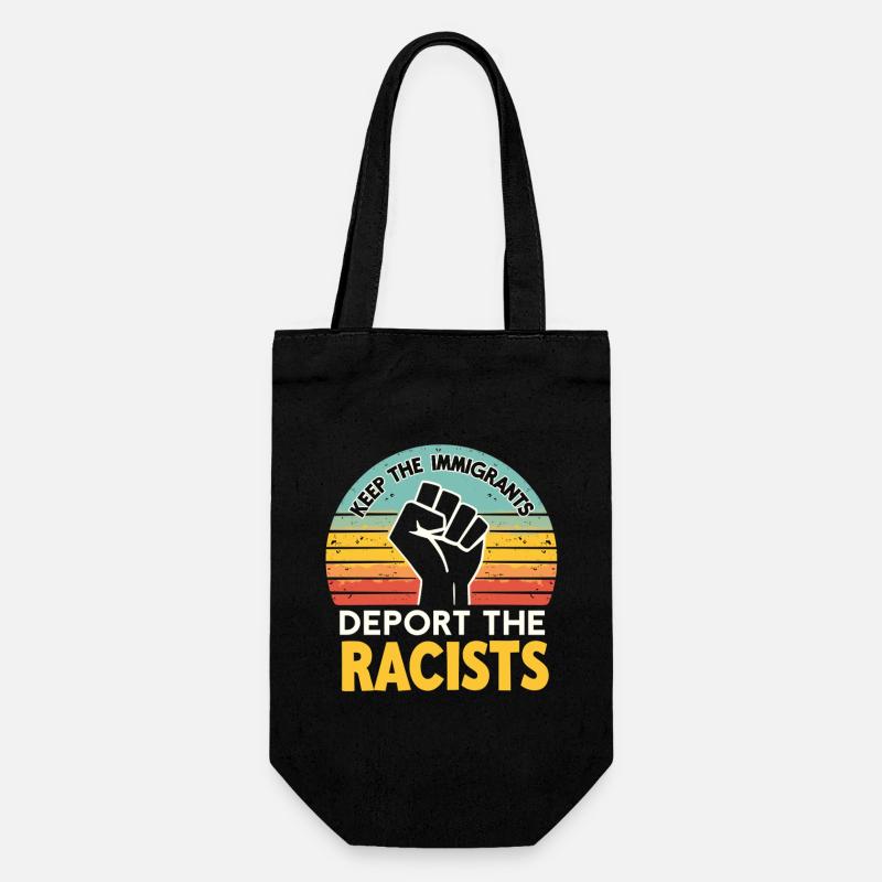 Antiracisme Diversité, justice et égalité - Sac à bouteille - noir