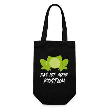 Karneval Party DAS IST MEIN FROSCHKOSTÜM Lustiges - Geschenkbeutel für Flaschen - Schwarz - Vorne