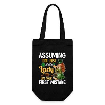 Supposer que je ne suis qu’une vieille dame - Fête de la Saint-Patrick - Sac à bouteille - noir - Devant