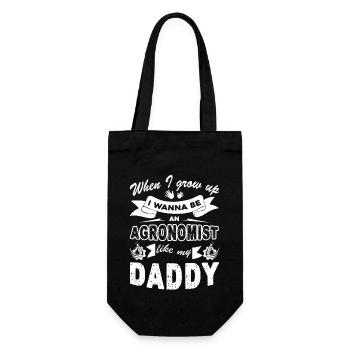 Agronomist Agronomist Like Daddy - Gift Bag for Bottles - black - Front