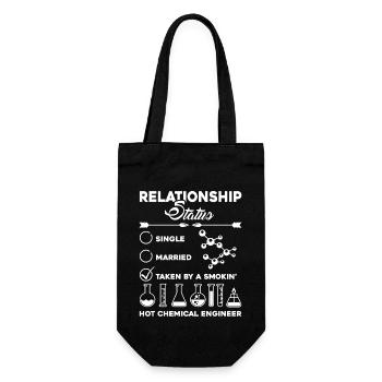 Chemical Technician Relationship Status - Gift Bag for Bottles - black - Front