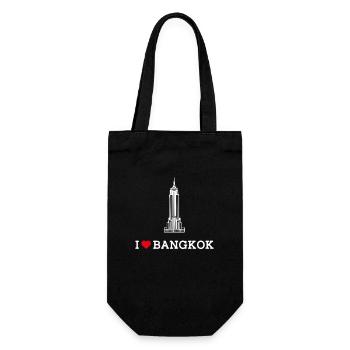 J’aime Bangkok Cool State Thaïlande Lover Heart Pun - Sac à bouteille - noir - Devant