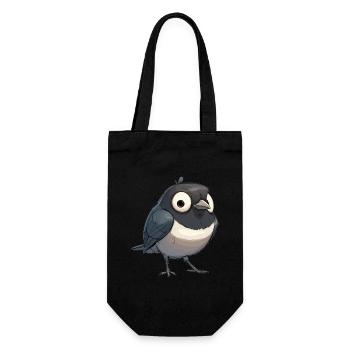 Elstern Elster - Geschenkbeutel für Flaschen - Schwarz - Vorne