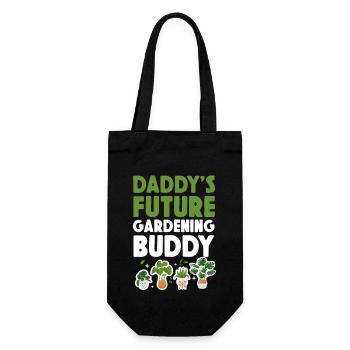 Plant Lover Gardening Daddy's - Geschenkbeutel für Flaschen - Schwarz - Vorne
