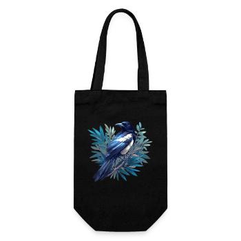 Magpies Magpie - Gift Bag for Bottles - black - Front