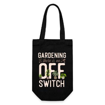 Plant Lover Gardening Gardening - Geschenkbeutel für Flaschen - Schwarz - Vorne