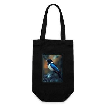 Magpies Magpie - Gift Bag for Bottles - black - Front