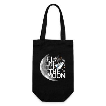 Un astronaute s’envole vers la lune Un astronaute s’envole vers la lune - Sac à bouteille - noir - Devant