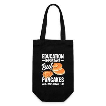 L’éducation est importante, mais les crêpes sont importantes - Sac à bouteille - noir - Devant