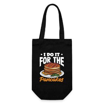 I'll do it for the pancakes - Gift Bag for Bottles - black - Front