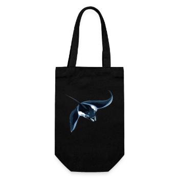 Manta Rays Manta Rays - Gift Bag for Bottles - black - Front