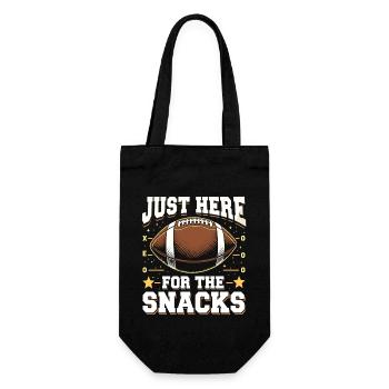 Football Snack Fan Footballer Football Fans - Gift Bag for Bottles - black - Front