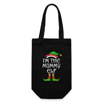 Je suis la momie elfe chemise assortie Noël en famille - Sac à bouteille - noir - Devant