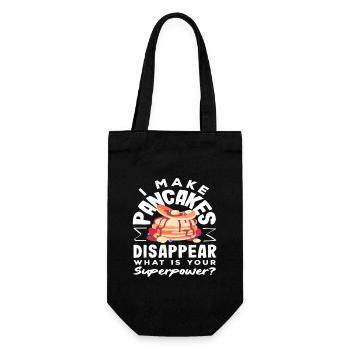 I make pancakes disappear - Gift Bag for Bottles - black - Front