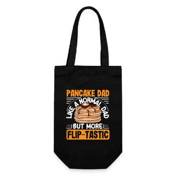 Papa crêpe plus que papa normal - Sac à bouteille - noir - Devant