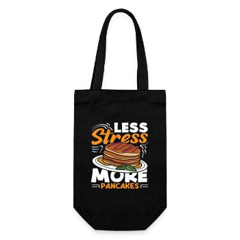 Moins de stress, plus de crêpes - Sac à bouteille - noir - Devant