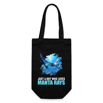 Manta Rays Manta Rays - Gift Bag for Bottles - black - Front