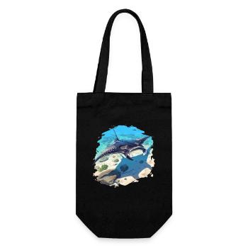 Manta Rays Manta Rays - Gift Bag for Bottles - black - Front