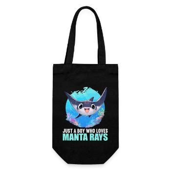 Manta Rays Manta Rays - Gift Bag for Bottles - black - Front
