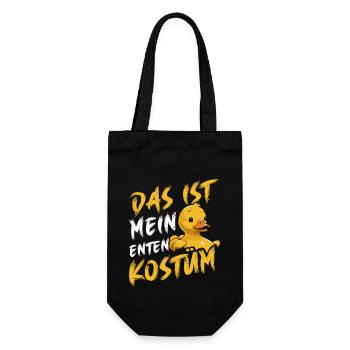 Karneval Enten DAS IST MEIN MENSCHEN KOSTÜM - Geschenkbeutel für Flaschen - Schwarz - Vorne