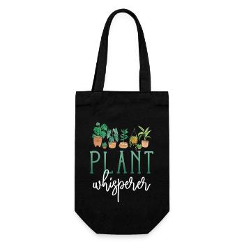 Plant Lover Gardening Plant - Gift Bag for Bottles - black - Front