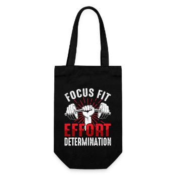 Concentration et détermination Forme physique Motivation - Sac à bouteille - noir - Devant