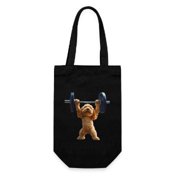 Cocker Spaniel - Geschenkbeutel für Flaschen - Schwarz - Vorne