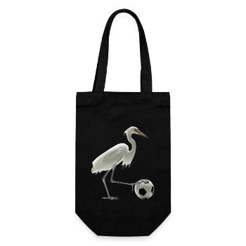 Reiher Vogel - Geschenkbeutel für Flaschen - Schwarz - Vorne