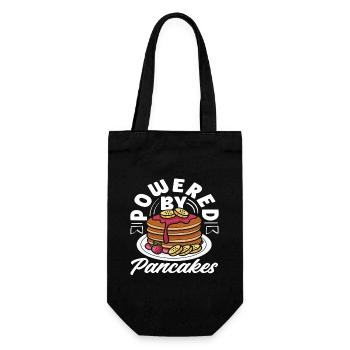 Powered by Pancakes Enjoyment - Gift Bag for Bottles - black - Front