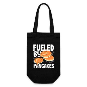 Alimenté par l’énergie des crêpes - Sac à bouteille - noir - Devant