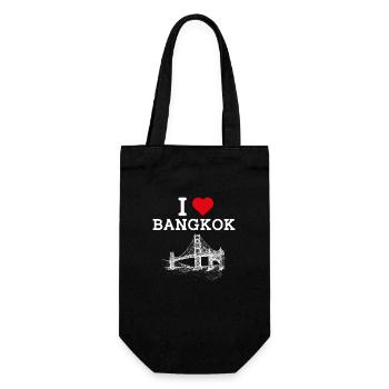 Thaïlande I Love Bangkok Golden Gate Bridge Drapeau - Sac à bouteille - noir - Devant