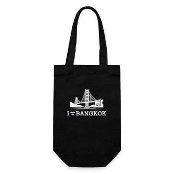 J’aime Bangkok Drapeau Golden Gate Bridge Thaïlande - Sac à bouteille - noir - Devant