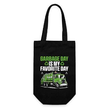 Garbage Day est mon collecteur d’ordures préféré - Sac à bouteille - noir - Devant
