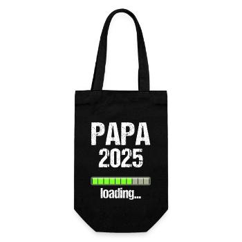 Dad 2025 Gift Men Men Father Pregnant - Gift Bag for Bottles - black - Front