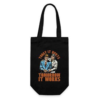 Physical Therapist Today It Hurts Massage Therapy - Gift Bag for Bottles - black - Front
