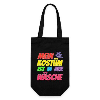 My costume is in the wash - Gift Bag for Bottles - black - Front