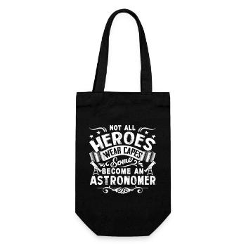 Not All Heroes Wear Capes Astronomer Hero - Gift Bag for Bottles - black - Front