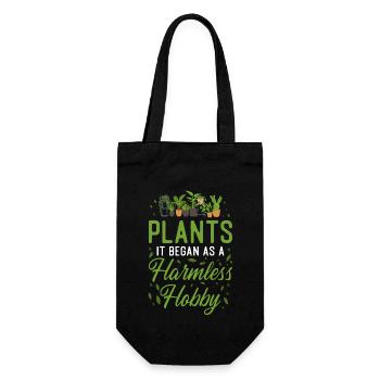 Plant Lover Gardening Plants It - Gift Bag for Bottles - black - Front