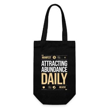 Citation sur la prospérité de l’attraction quotidienne - Sac à bouteille - noir - Devant