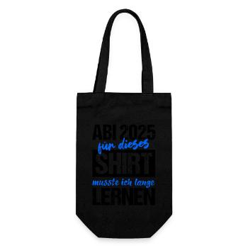 Abi 2025 Gymnasium Abschluss Geschenk Abitur 2025 - Geschenkbeutel für Flaschen - Schwarz - Vorne