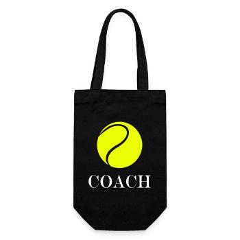 Tennis Coach - Gift Bag for Bottles - black - Front