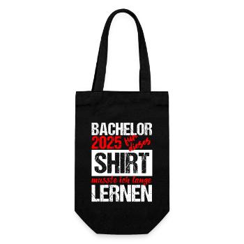 Bachelor 2025 Learned Enough Gift Student Uni - Gift Bag for Bottles - black - Front