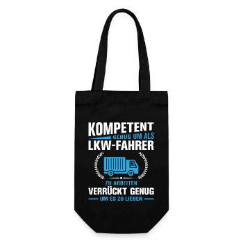 Lkw Fahrer Kraftfahrer LKW-Fahrer - Geschenkbeutel für Flaschen - Schwarz - Vorne