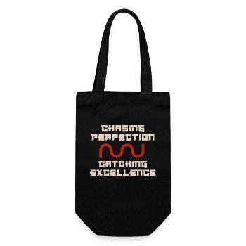 Kaizen Mindset Chasing Perfection - Gift Bag for Bottles - black - Front