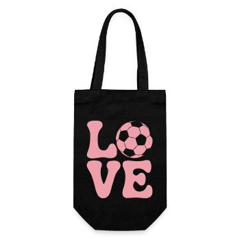 Fußball Spruch Süße Lustiges Fussballerin Geschenk - Geschenkbeutel für Flaschen - Schwarz - Vorne