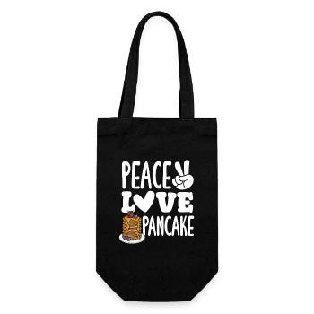 Amour paisible Crêpes Plaisir - Sac à bouteille - noir - Devant
