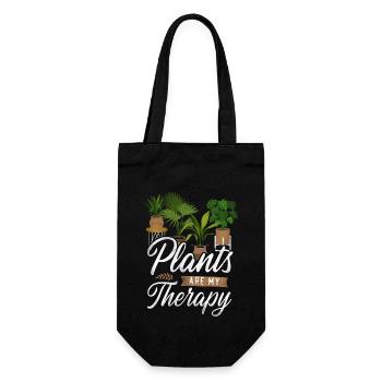 Plant Lover Gardening Plants Are - Gift Bag for Bottles - black - Front