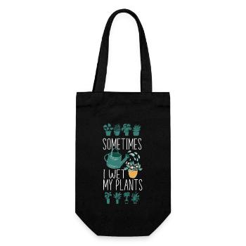 Amateur de plantes jardiner parfois je - Sac à bouteille - noir - Devant