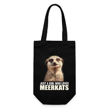 Meerkat Erdmännchen - Geschenkbeutel für Flaschen - Schwarz - Vorne