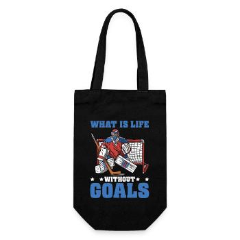 What Is Life Without Goals 35 - Geschenkbeutel für Flaschen - Schwarz - Vorne